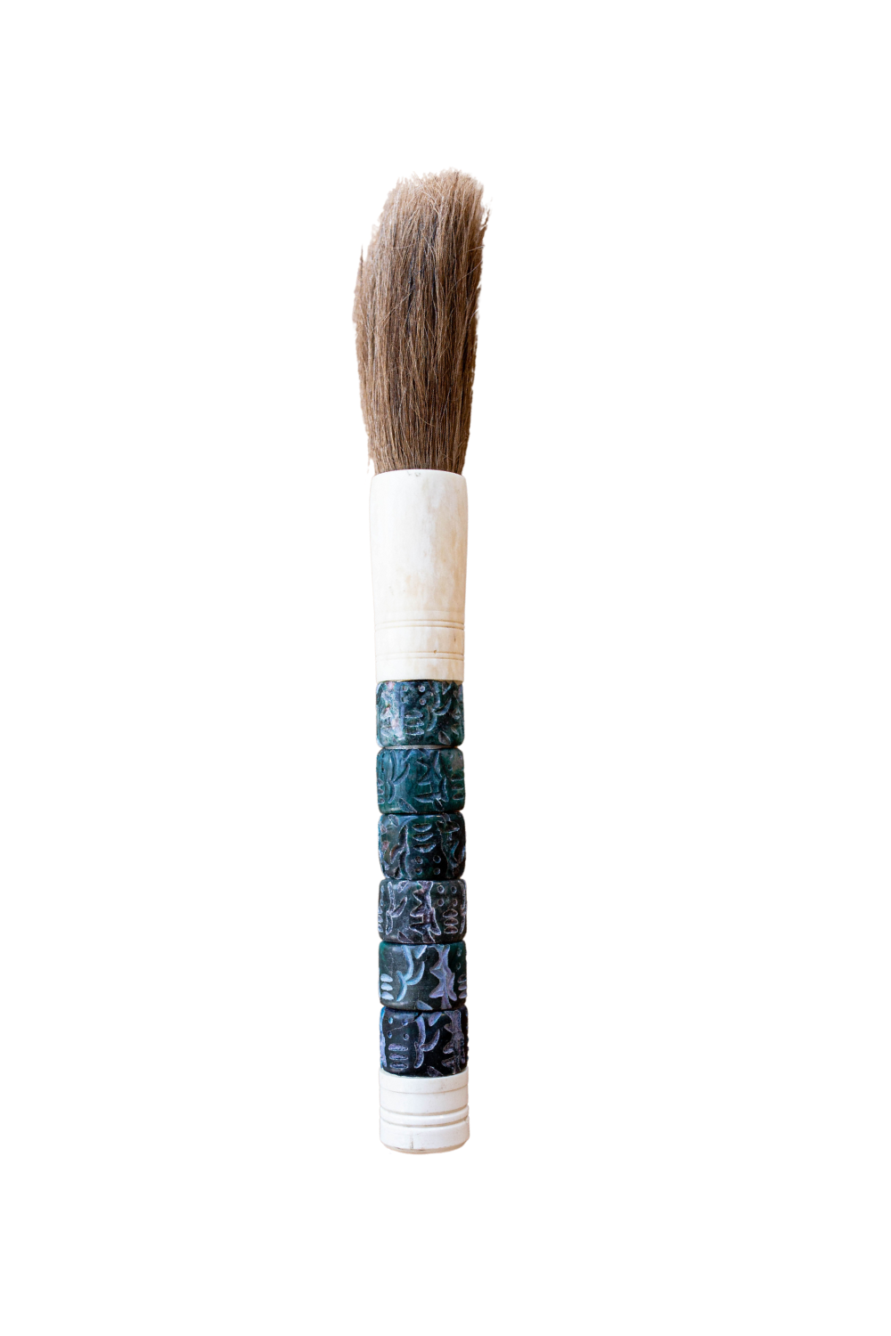 Natural Bone Calligraphy Paint Brush Vintage Dark Blue - Luxe B Co