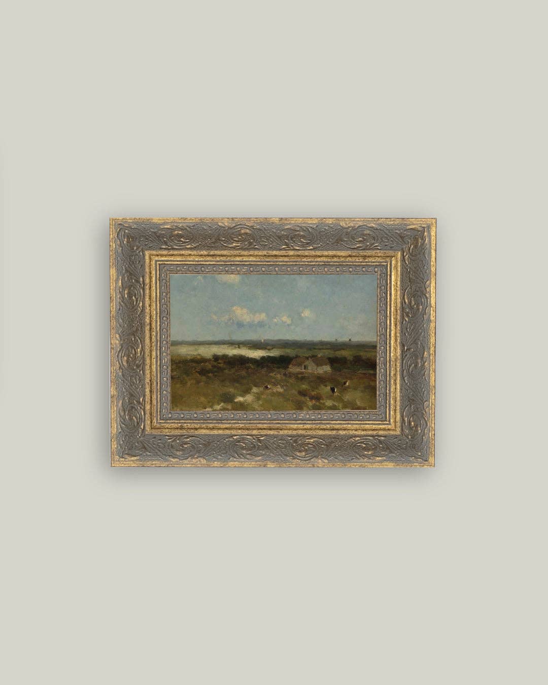 Coastal Farm Framed Antique Art