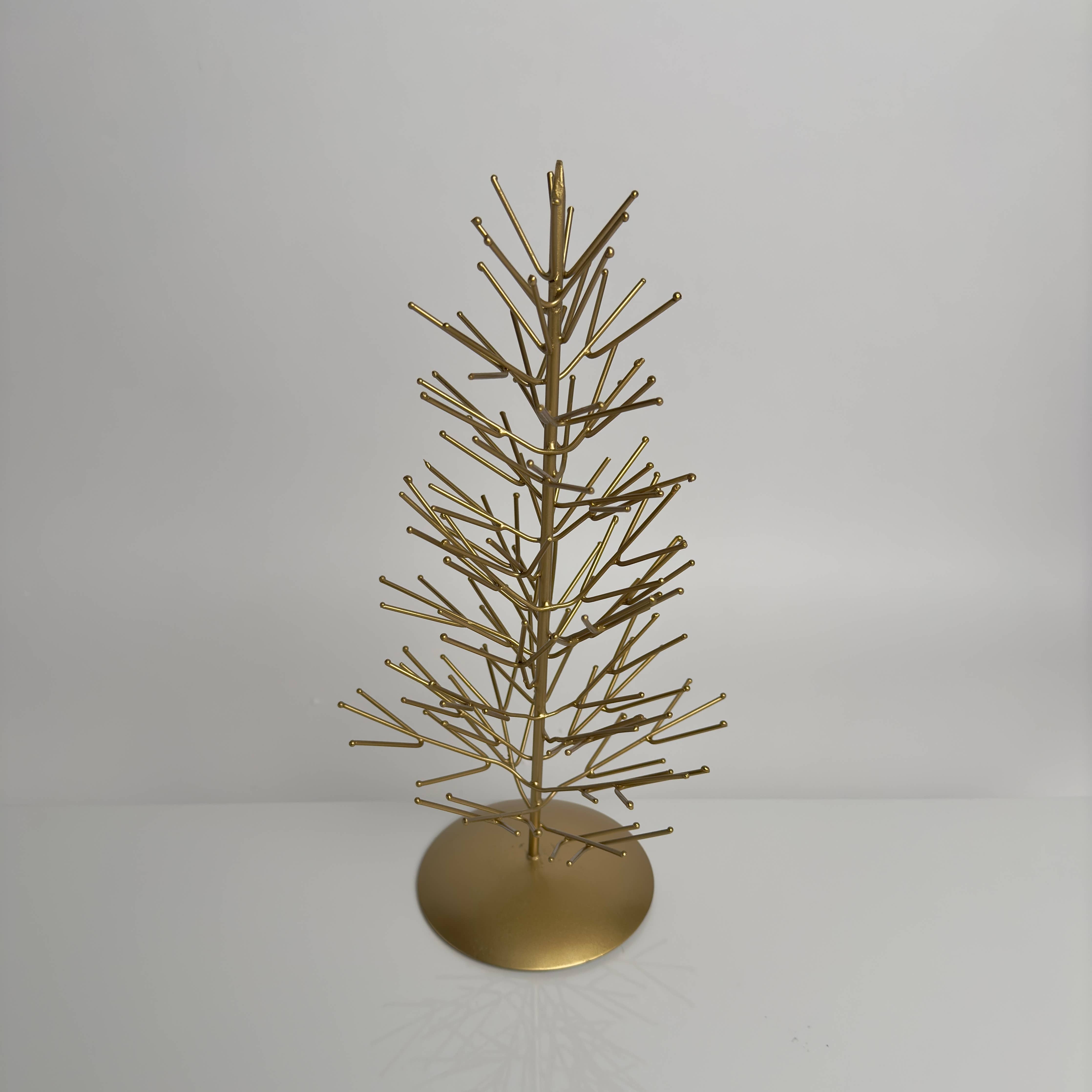 Gold Medium Iron Xmas Tree