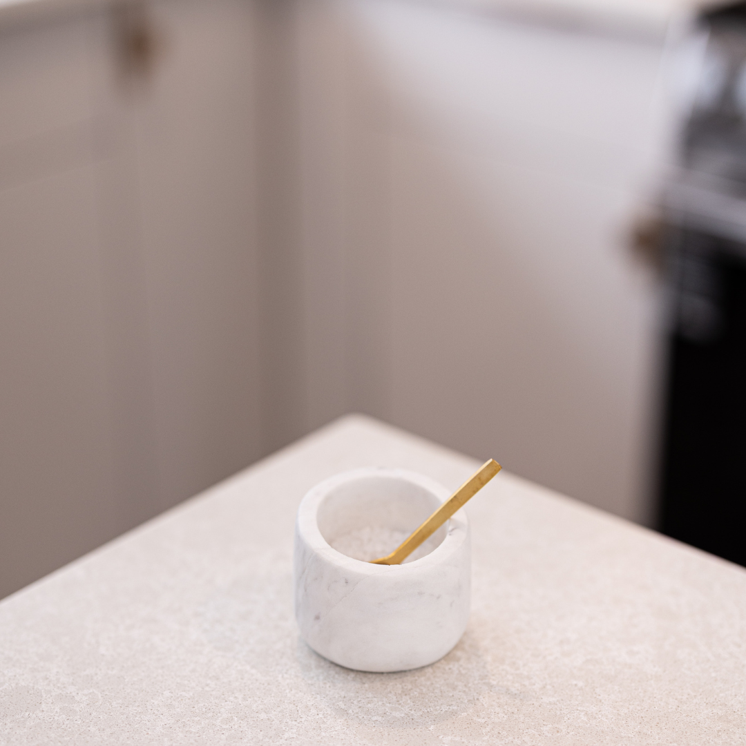 Marble Salt Cellar with Spoon - Luxe B Co