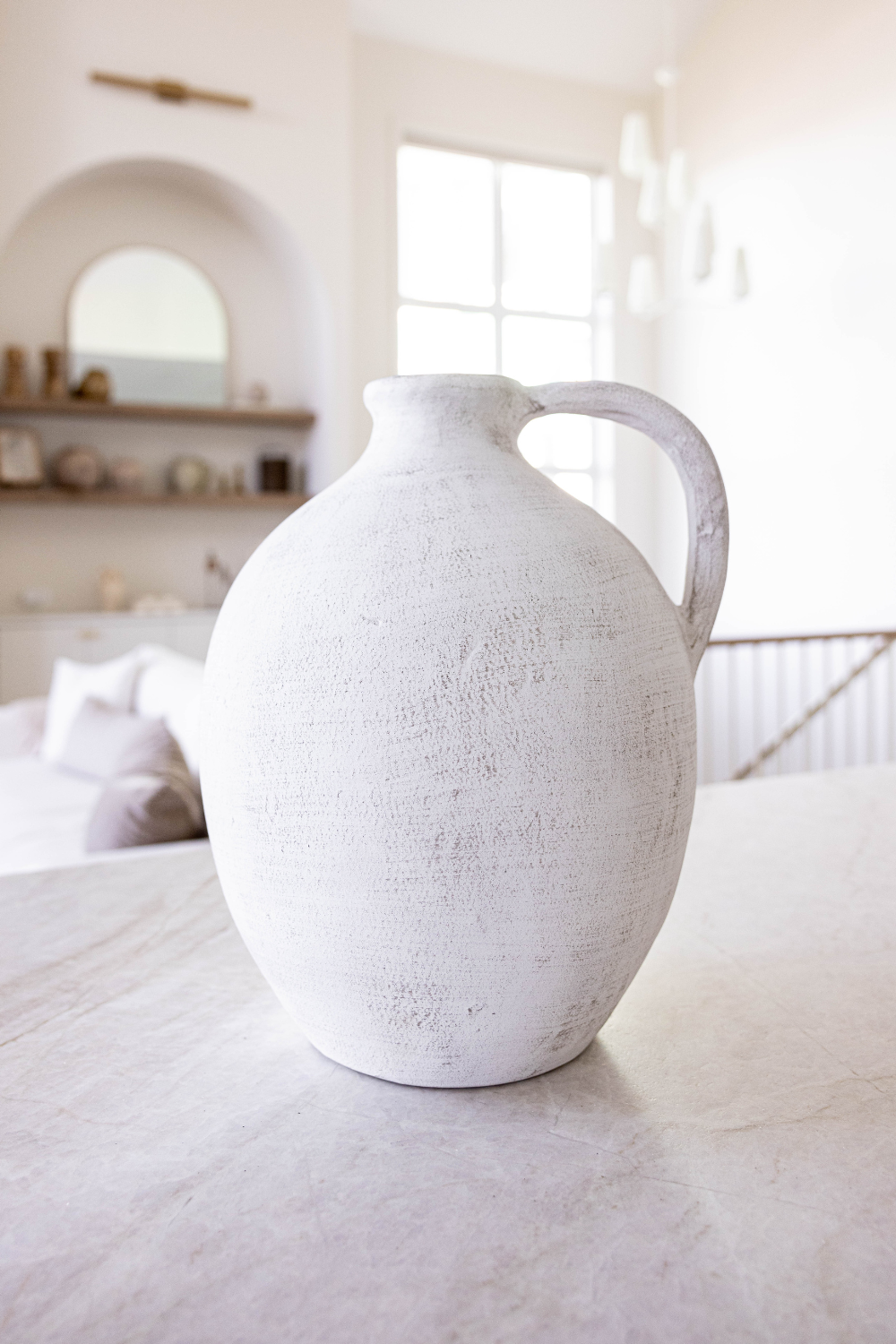 Naxos Jug Vase With Handle Large | By Luxe B Co. 