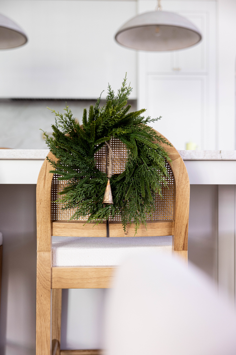 Norfolk & Cypress Pine Mixed Wreath 12" - Luxe B Co