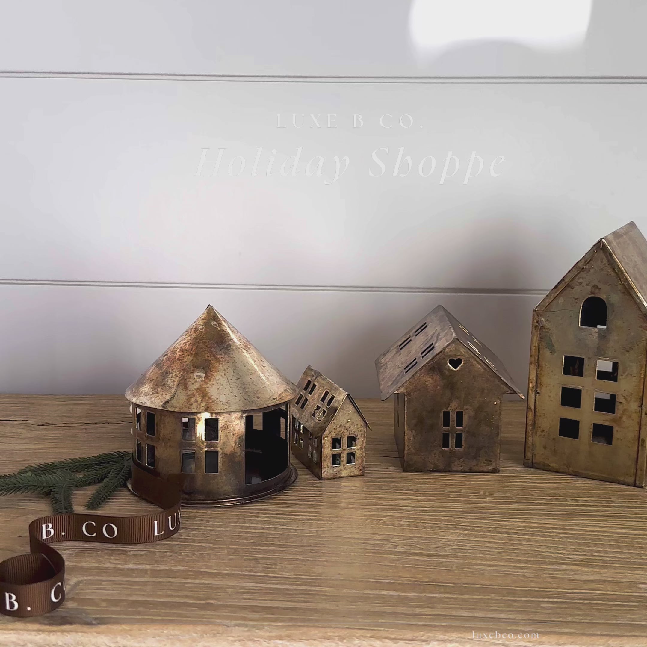 Decorative Tin Houses | By Luxe B Co