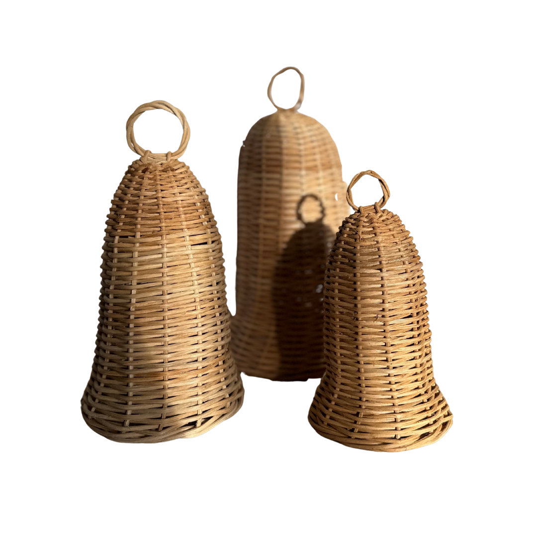 Holiday Rattan Bells Set - Luxe B Co