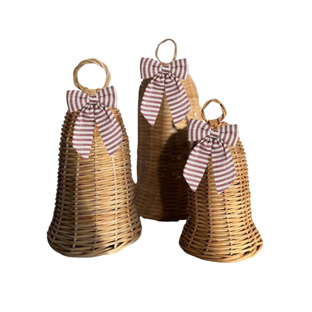 Holiday Rattan Bells Set - Luxe B Co