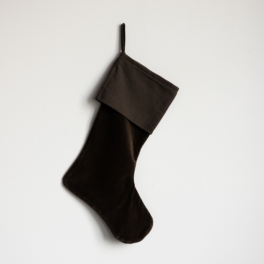 Brown Velvet Stocking