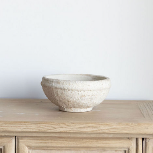 White Terracotta Bowl