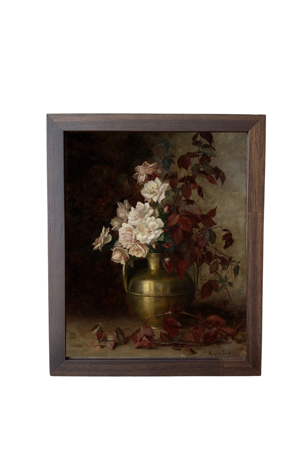 Vintage Antique Floral Framed Art | 108