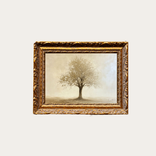 Seasonal Tree | French Brass Gold Mould Framed Art