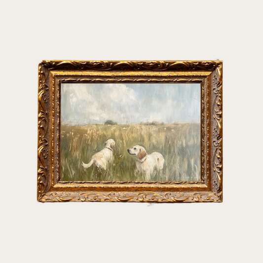 Labrador Retriever | French Brass Gold Mould Framed Art
