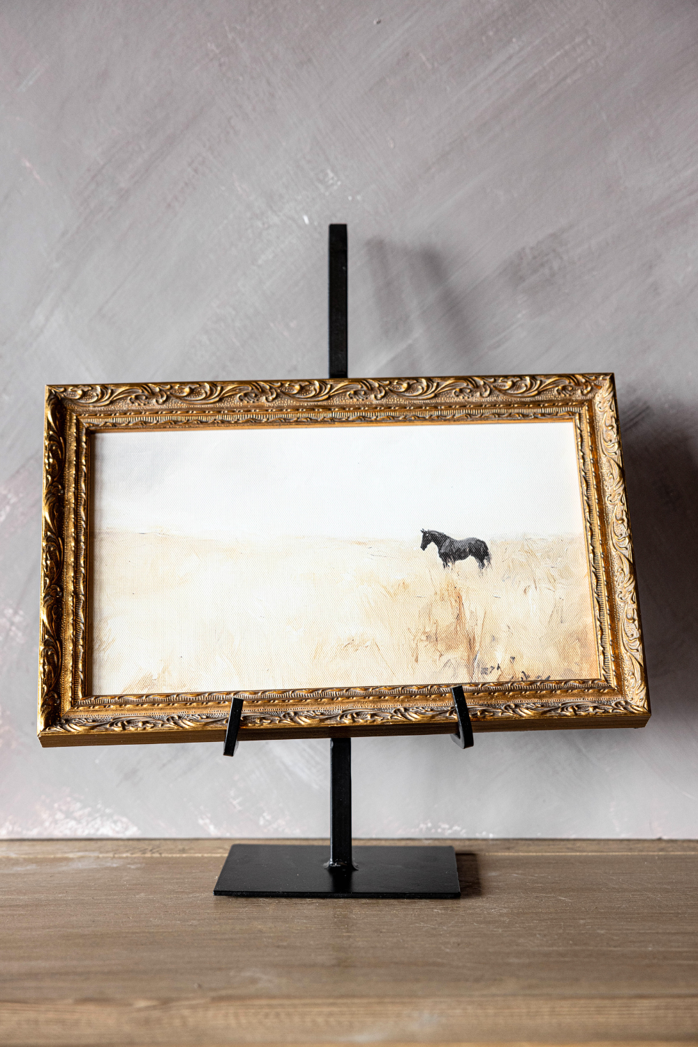 Dual Arm Black Iron Easel - Luxe B Co