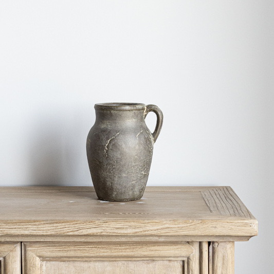 Handle Vase Charcoal