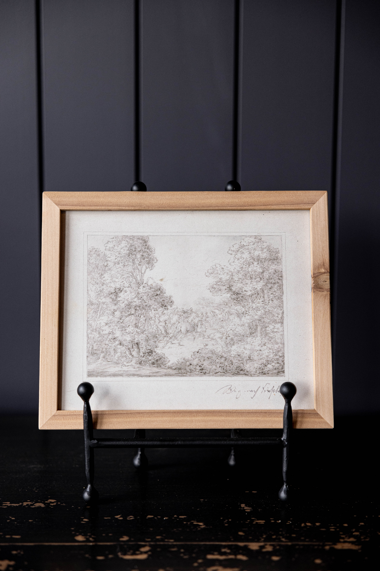 Monteverde Sketch Pine Framed Art | By Luxe B Co. 