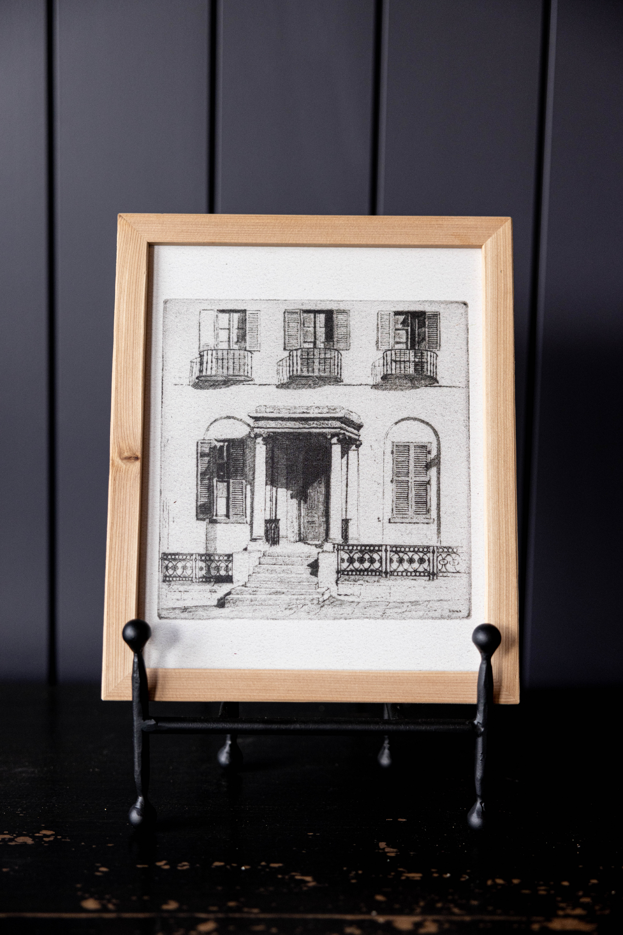 Italian Chateau Pine Framed Art | By Luxe B Co. 