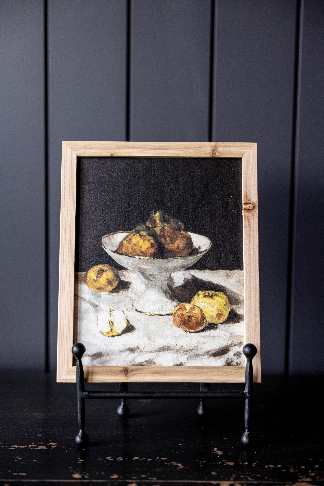 Antique Fruit Bowl Pine Framed Art | By Luxe B Co. 