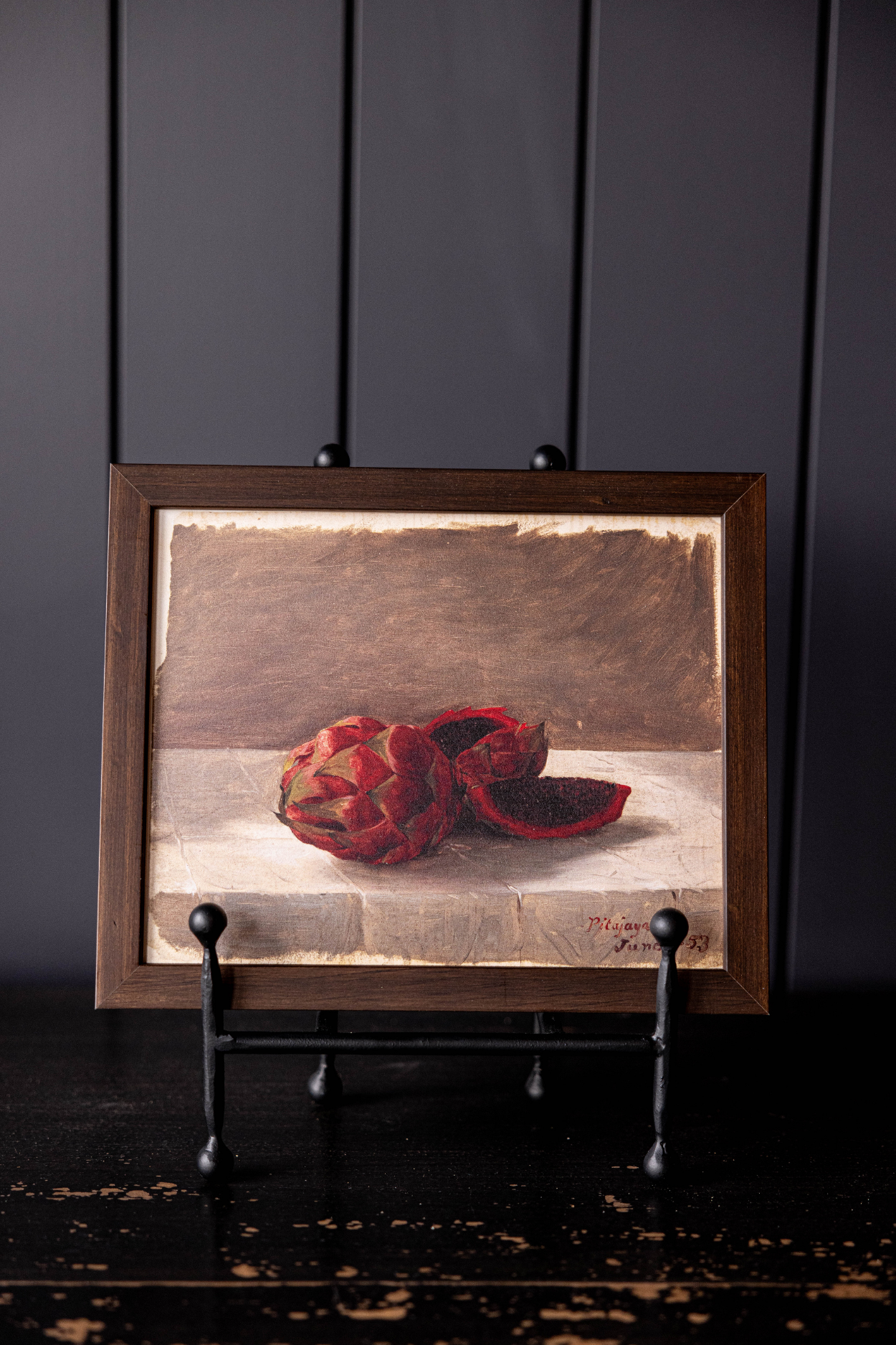 Dragon Fruit Hazelnut Framed Art | By Luxe B Co. 