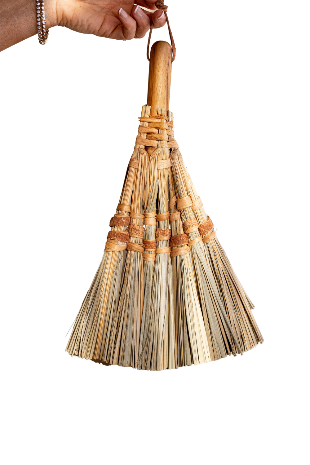Escobo & Teak Hand Woven Broom - Luxe B Pampas Grass  Canada , dried flowers and pampas grass Canadian Company. Bulk and wholesale dried flowers and pampas grass fluffy. Large White Pampas Grass Toronto
