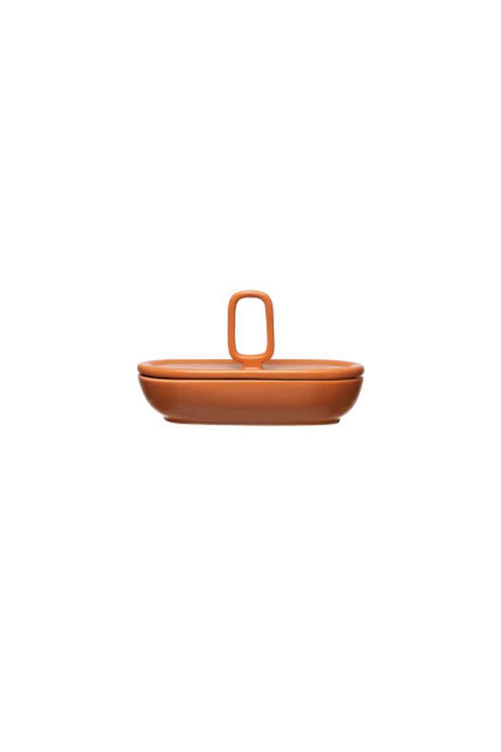 TANGERINE CONTAINER W/ LID, MATTE - Luxe B Co